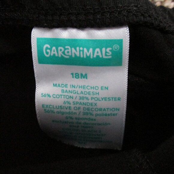 Garanimals Pull On Ruffle Sweatpants Girls Size 18M Black Elastic Jogger Bottoms - Picture 2 of 4